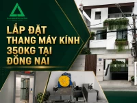 Lắp đặt thang máy kính nhà chị Dương, Đồng Nai