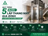 Quy trình 5 bước lắp thang máy gia đình & Thời gian thi công chuẩn