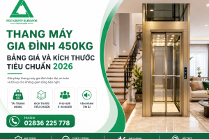  Thang Máy Gia Đình 450kg: Bảng Giá Và Kích Thước Tiêu Chuẩn 2026