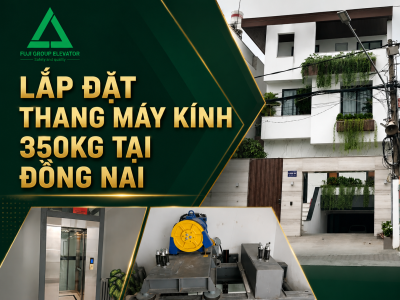 Lắp đặt thang máy kính nhà chị Dương, Đồng Nai