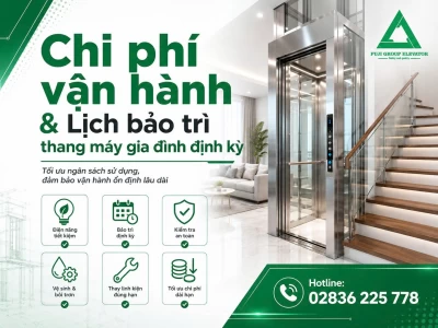Chi phí vận hành & Lịch bảo trì thang máy gia đình định kỳ hàng năm