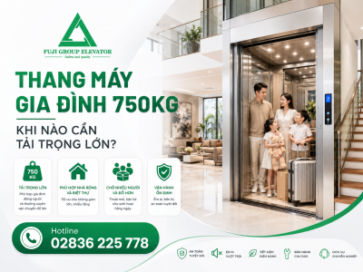 Thang Máy Gia Đình 750kg: Khi Nào Cần Tải Trọng Lớn?