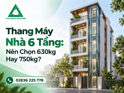  Thang Máy Nhà 6 Tầng: Nên Chọn 630kg Hay 750kg?